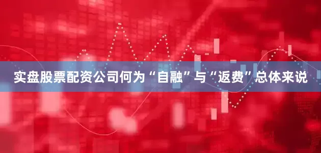 实盘股票配资公司何为“自融”与“返费”总体来说